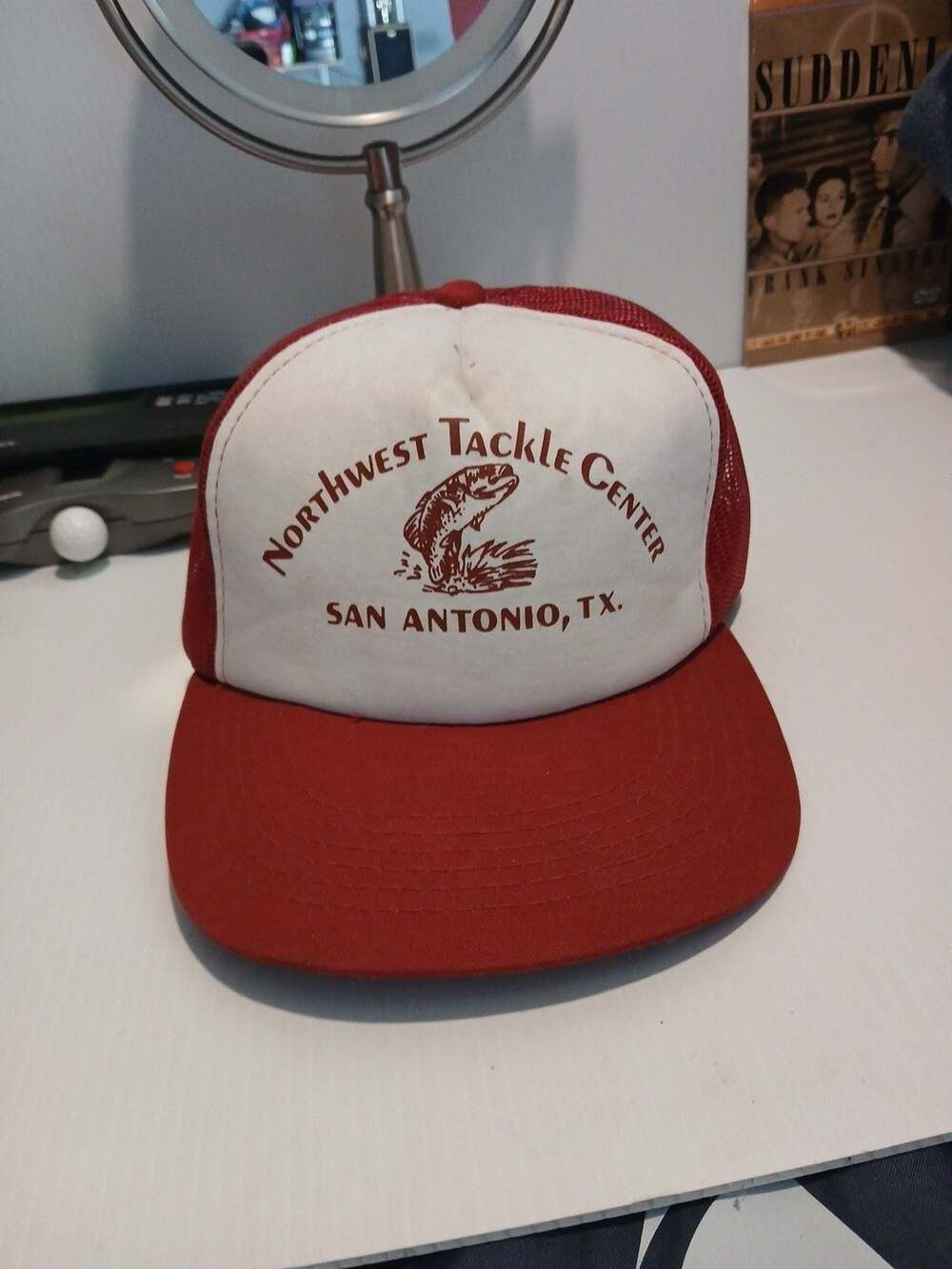 Northwest Tackle Center Trucker Hat Red White Snapback Vintage Fishing Cap